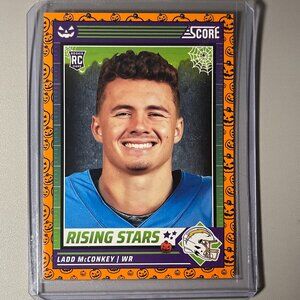 2024 Panini Ladd McConkey Rookie Card Orange Halloween Score A Treat…